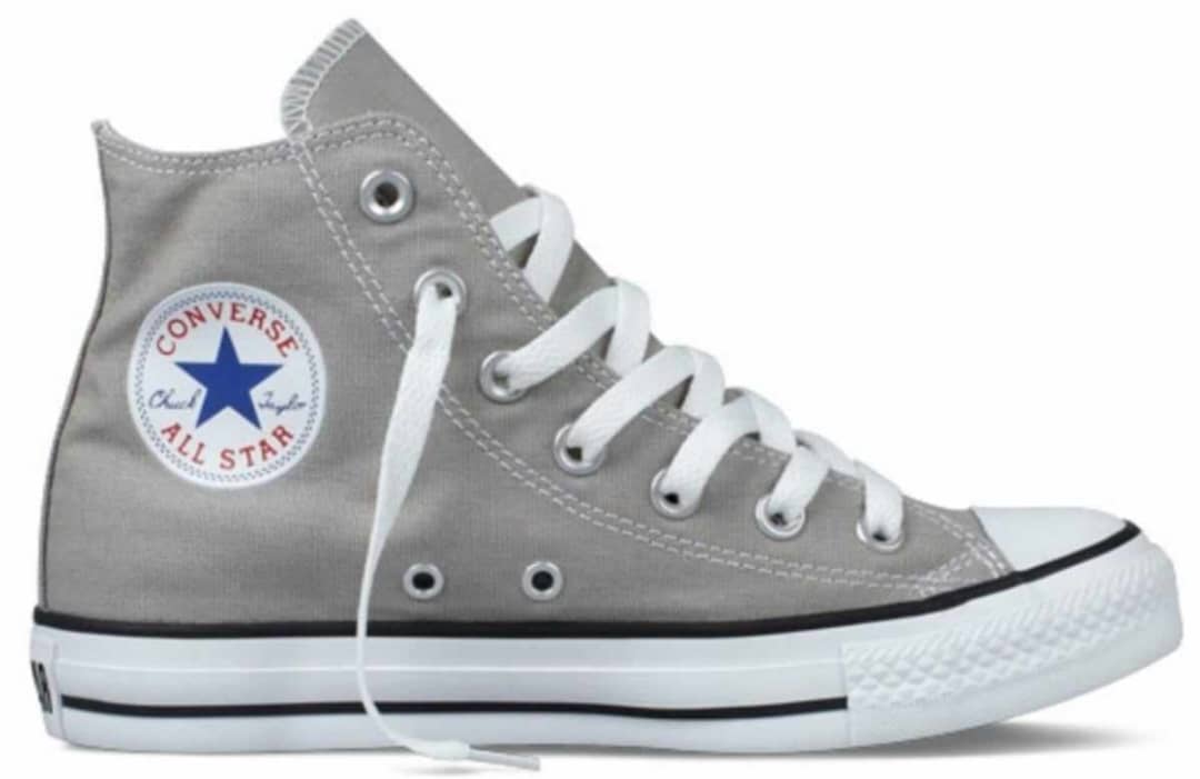Converse gris claire montant